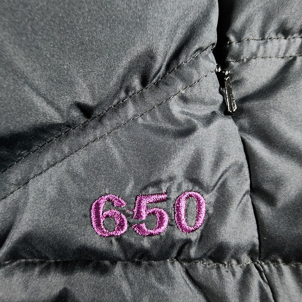 Cabelas Goose Down 650 Puffer Vest Women's Black And Purple Size‎ S Petite - Picture 3 of 10